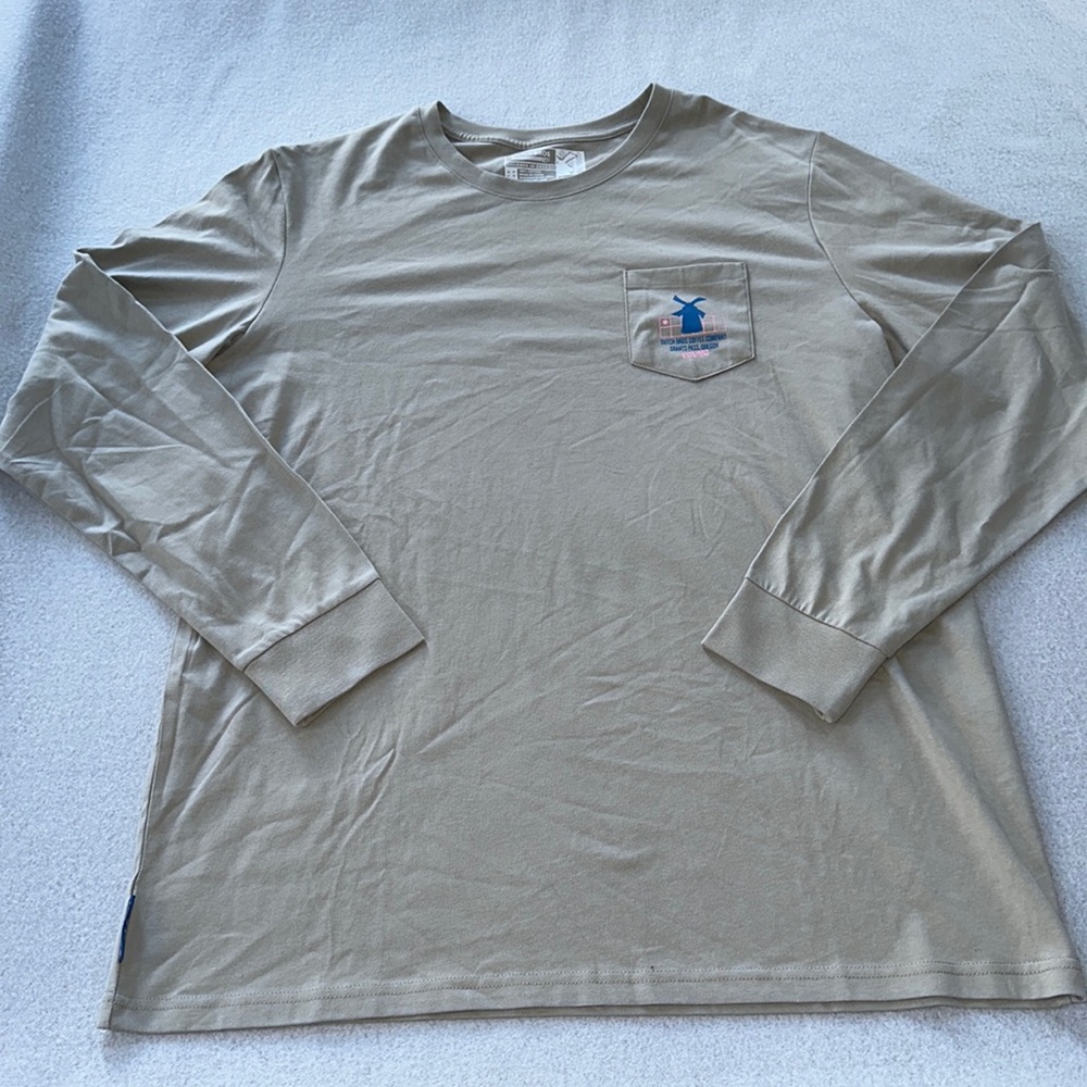 Men's Beige Long Sleeve Shirt